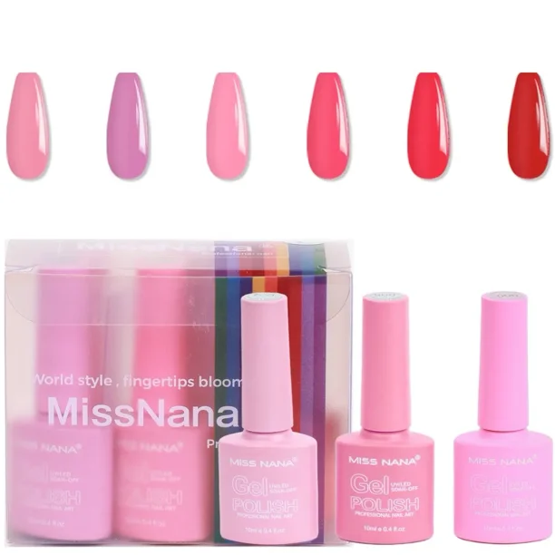 6 Colores 10 Ml Gel Base Colección Imprescindible Semipermanente Esmalte De Uñas