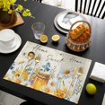 thumbnail image 3 of White Daisy Placemats Set of 6, Spring Floral Elegant Pastoral Bees Watercolor Placemats for Dining Table, Place Mats for Kitchen Tabletop, Waterproof Wipeable Dining Table Mats Set, 3 of 9