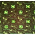 thumbnail image 2 of 1 Fat Quarter - John Deere Farm Tractor Green Camo Cotton Fabric - 21" X 18", 2 of 2