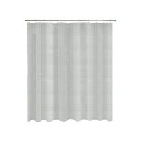 Kenney Medium Weight Embossed PEVA Shower Curtain Liner, 70" W x 72" H, Smoke
