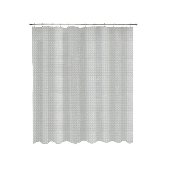 Kenney Medium Weight Embossed PEVA Shower Curtain Liner, 70" W x 72" H, Smoke