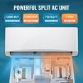thumbnail image 6 of WANAI 12000BTU 4-in-1 Mini Split Air Conditioner & Heater 19 SEER2 115V Cools Up to 750 Sq.ft Installation Kit Included, 6 of 11