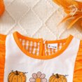 thumbnail image 4 of Gibobby Toddler Girl Outfits Fall Cartoon Print Childrens Clothes Girls 0-12 Months 2t 3t 4t Oversize Streetwear Clothing Set for Girls(18-24 Months,Orange), 4 of 9