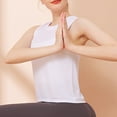 thumbnail image 5 of Chbgutlmr Workout Tops for Women Crewneck Sleeveless Running Tees Athletic Loose Breathable Yoga Tops, 5 of 5