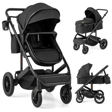 Infans 3-in-1 Newborn Stroller Folding Convertible High Landscape Toddler Stroller