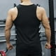 thumbnail image 4 of pstuiky Camiseta sin mangas para hombre, Camiseta deportiva de verano para hombre, informal, sin mangas, cómoda, con cuello redondo Chaleco de hombre s, 4 of 4