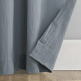thumbnail image 4 of shiyou-Washed Cotton Twist Tab Curtain, 52" x 84", Storm Blue, 4 of 4