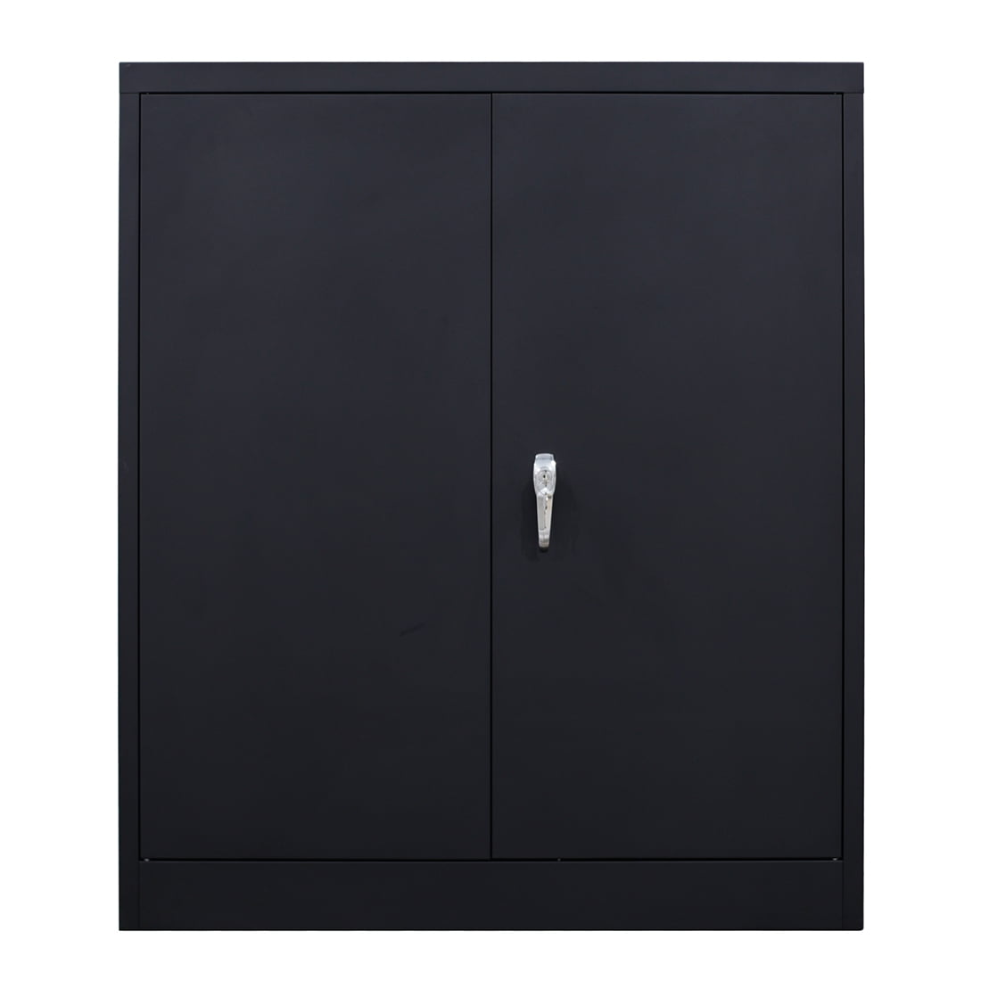 Lockable Steel Storage File with Door and Shelf, Metal
