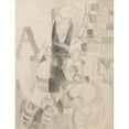 thumbnail image 2 of Robert Delaunay 15x18 Black Ornate Wood Framed Double Matted Museum Art Print Titled - Cardiff Team Study (circa 1920), 2 of 5