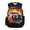 American Flag Themed Muscle Car, variant on Lightning Steam Train School Bag with Multi Pockets Adjustable Strap Travel Daypack, Lightweight 17 Inch Bookbag for Back to School Elementary School Daily Use