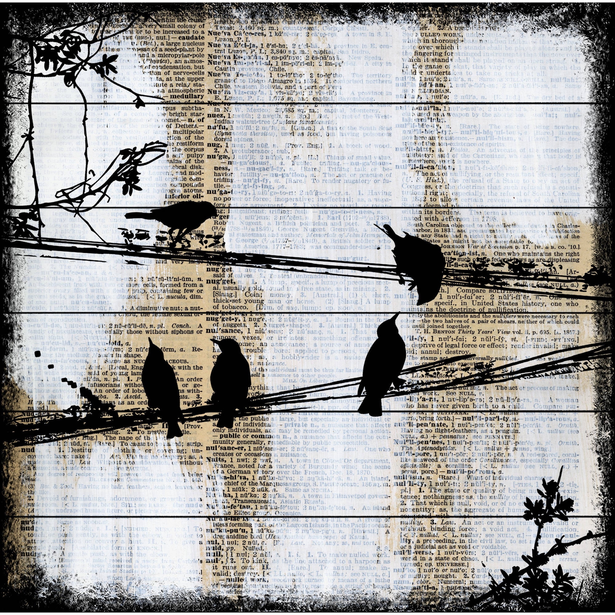 Marmont Hill "Word Keepers" by Vicki Butler Painting Print on White Wood