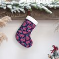 thumbnail image 6 of Balery Rose Flowers Pattern Christmas Stockings with Initials, 18" Large Knit Christmas Stocking,Xmas Stocking for Kids, Holiday and Family Stocking, 6 of 7