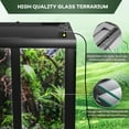 thumbnail image 5 of Ataucjin 34 Gallon Reptile Tall Glass Terrarium, 24" x 18" x 18" with Top Screen Ventilation Tall Reptile Tank, Toughened Glass Reptile Tank, Double Hinge Door & Anti Escape for Lizard Snake, 5 of 7