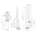 thumbnail image 5 of Creative Single Handle Deck Mounted Bathroom Brass Vessel Sink Faucet, 5 of 5
