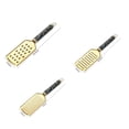 thumbnail image 6 of Versatile Shredder, Stainless Steel Vegetable Shredder, Cheese Shredder for Hard Parmesan, Handheld Cheese Grater, Stylish Gold Kitchen Utensils with Black Marble Decor Handle,, 6 of 7