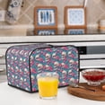 thumbnail image 5 of Rateoe happy Skull rose Pattern Toaster Covers 4 Slice Wide Slot,Bread Machine Cover,Bread Dust Cover & Fingerprint Protection,Appliance Covers, 5 of 6
