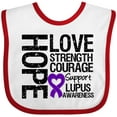 thumbnail image 3 of Inktastic Lupus Hope Love Strength 2 Boys or Girls Baby Bib, 3 of 4