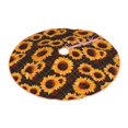 thumbnail image 2 of Bingfone Christmas Tree Skirt Mat Christmas Decoration Interior 36" -Red Black Plaid Sunflower, 2 of 6