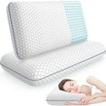 thumbnail image 1 of Juego de 2 almohadas de espuma viscoelástica CushyOasis Queen, gris, 1 of 7