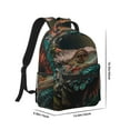 thumbnail image 2 of Disketp Realistic Colorful Chameleon Backpack - Comfortable Daypack with The right laptop for you Spacious Main Compartment & other poket - {designName} print, 2 of 6