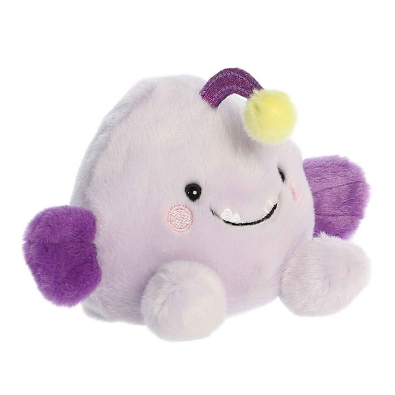 Aurora - Mini Purple Palm Pals - 6.5" Blinky Angler Fish - Adorable Stuffed Animal