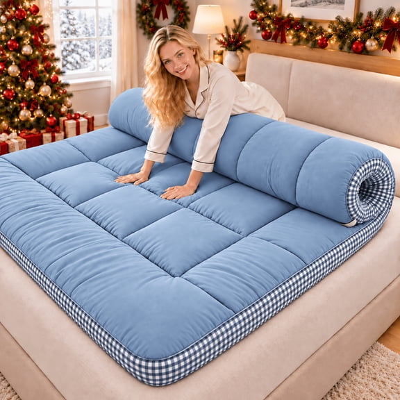 Twin Size 1pc Mattress Topper