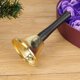 thumbnail image 3 of WDOplteas Campana Mano Navidad Metal Navidad Nuevo Fiesta Papá Noel Celebre El Sonajero (Oro), 3 of 4