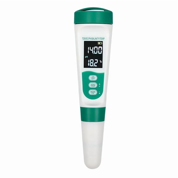 5-in-1 Digital PH Meter, Voice Water Quality Tester, PH/EC/TDS/Salinity/Temp Meter, TDS Meter for Drinking Water Pool