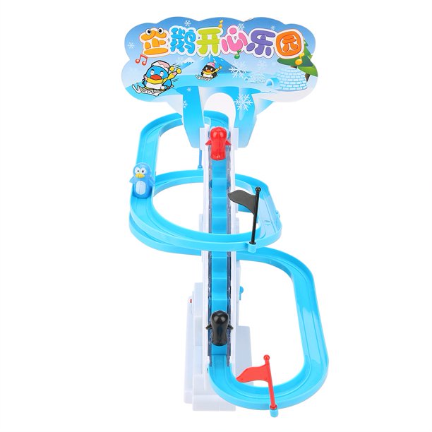 Mgaxyff Penguin Slide Toy, Penguin Race Slide,Music Electric Penguin