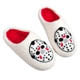 thumbnail image 5 of ZELAND Unisex Halloween Pumpkin Ghost Warm Winter Cotton Slippers - Thick Sole, Anti-Slip, Indoor House Shoes for Couples, 5 of 5