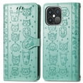 thumbnail image 2 of K-Lion for iPhone 11 Wallet Case,Cute Luxury Embossed Animal Pattern PU Leather Card Holder Flip Folio Case Shockproof Kickstand Full Protection Phone Cover for Women Girls,Green, 2 of 5