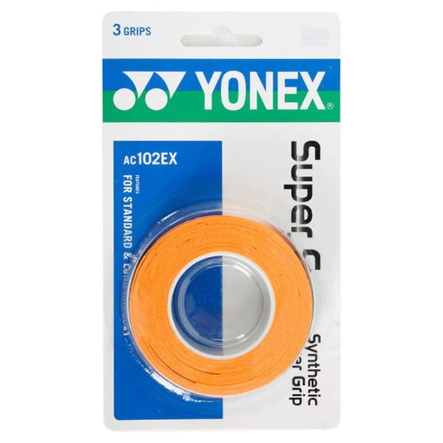 Raqueta Overgrip YONEX Super GRAP naranja, paquete de 3