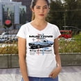 thumbnail image 4 of This Is Mustang Country King of the Road Women's V-Neck T-shirt Legendary Performance Classic American Muscle Licensed Tee, 4 of 7