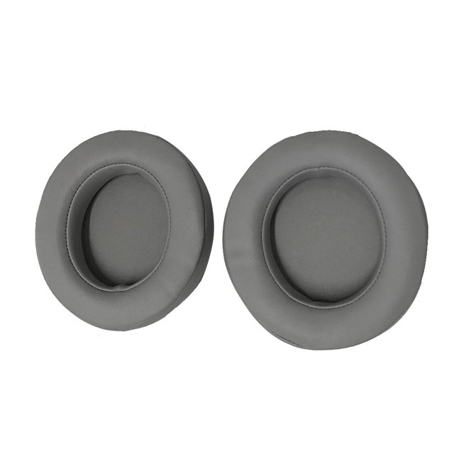 Sidaley Almohadillas para los oídos Cojín de cuero profesional Accesorios de cancelación de ruido Almohadillas de esponja Reemplazo para auriculares Relojes inteligentes Gris