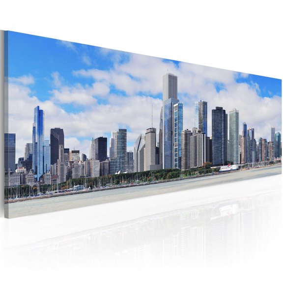 Tiptophomedecor Stretched Canvas Wall Art  - Big City - Big Hopes - Stretched & Framed Ready To Hang Art