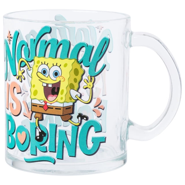 Taza de café Silver Buffalo SpongeBob SquarePants de vidrio de 500 ml