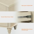 thumbnail image 6 of Beige 7 Drawer Dresser for Bedroom, Wooden Chest of Drawers for Living Room, 6 of 7