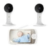 Motorola Connect60-2 Dual Camera Hubble Connected Video Baby Monitor - 5" Screen, 1080p Wi-Fi Viewing 2-Way Audio, Night Vision, Digital Zoom and Hubble App (Connect60-2 Dual Camera)