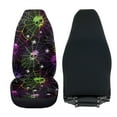 thumbnail image 4 of Uorisanigo 2 Pcs Car Seat Cover Front Saddle Blanket Cobweb Skull Comfort Covers Auto Interior Accessories Protetion Car Mat Covers Universal Fit for Most Cars SUV Van Truck, 4 of 7