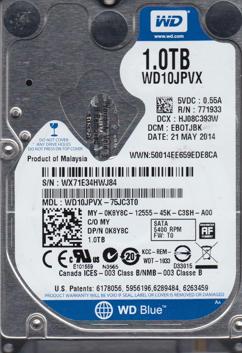 Western Digital 4TB WD Blue PC Desktop Hard Drive, 3.5'' Internal