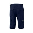 thumbnail image 4 of SAYOO Men's Adjustable Drawstring Shorts, Multiple Large Pockets Cargo Shorts, Solid Color Knee-Length Short Sweatpants, 4 of 5