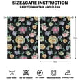 thumbnail image 2 of Soft Botanical Curtains 2 Panels 42x54 Inch, Rod Pocket Blackout Drapes for Bedroom and Compact Living Areas, 2 of 2