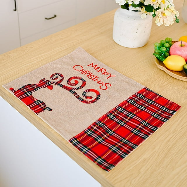 DPTALR Décoration de Noël Nappe Chemin de Table de Noël Fournitures de Déguisement