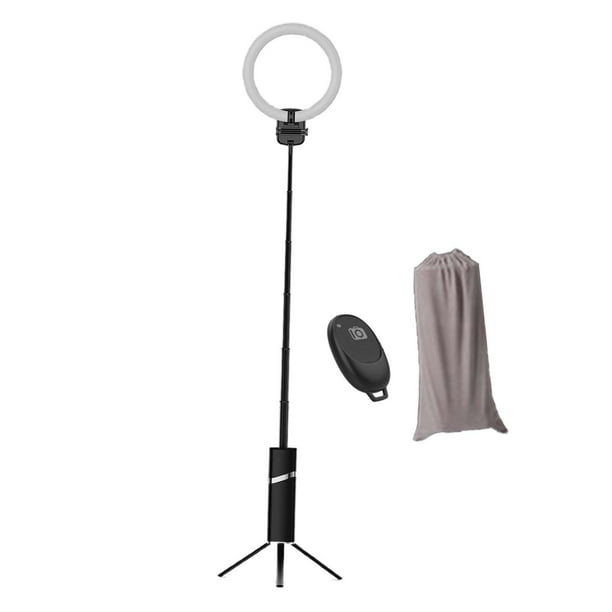 Soporte para teléfono con trípode para selfies, universal, portátil y extensible. Negro