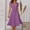 Purple, variant on Women's Casual Dress Summer Dresses For Women Long V Neck Beach Dress Elegant A Line Midi Dress Knee Length Party Dress Polka Dress High Waisted Boho Dress Gray XL