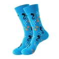 thumbnail image 5 of Under $5 Socks Multi-color Print Socks for Women Girls Ocean Series Print Colorful Pattern Novelty Cute, 5 of 5