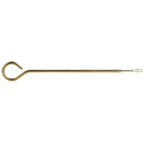 Dewey 1-Piece Brass Loop Gun Cleaning Rod 22 to 45 Caliber 6" Brass 8-32 Thread