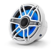 JL Audio M6-770X-S-GwGw-i 7.7-inch Marine Coaxial Speakers with Transflective™ LED Lighting, Gloss White