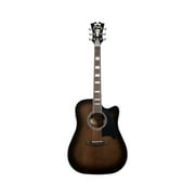 D'Angelico Premier Bowery Acoustic-Electric Guitar - Grey Black