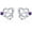 Simulated Amethyst 1, variant on Nurse Earrings 925 Sterling Silver Stethoscope Studs Earrings Simulated 12 Months Birthstone Crystal from Austria, Graduation Jewelry Gifts for Nurse Doctor RN Medical Student